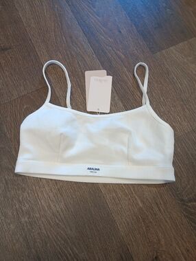 Aralina White Ribbed Bralette Sz Xs New
